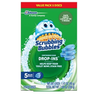 ใช้ดีไม่แพ้ Clorox - Scrubbing Bubbles Toilet Cleaner Drop Ins เม็ดฟ้าขจัดคราบชักโครก