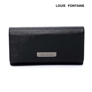 LOUIS FONTAINE กระเป๋าธนบัตรพับยาว 3 พับ รุ่น BELLA - ( สีดำ )