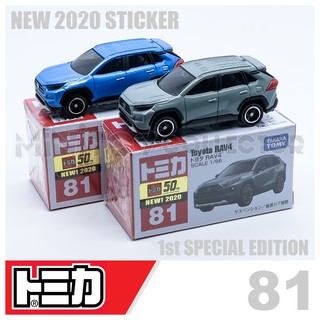 รถเหล็กTomica ของแท้ Tomica No.81 Toyota RAV4 (มีสติ๊กเกอร์ First Lot 2020)