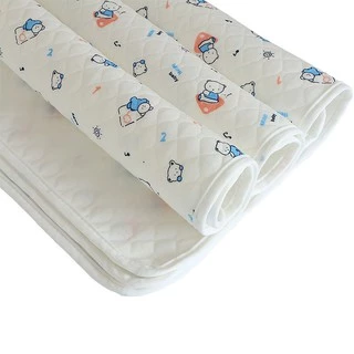ผ้ารองฉี่ ผ้ายางรองฉี่ 35*45/50*70cm แผ่นรองฉี่เด็ก พิล์มลาย กันน้ำ ผ้า cotton