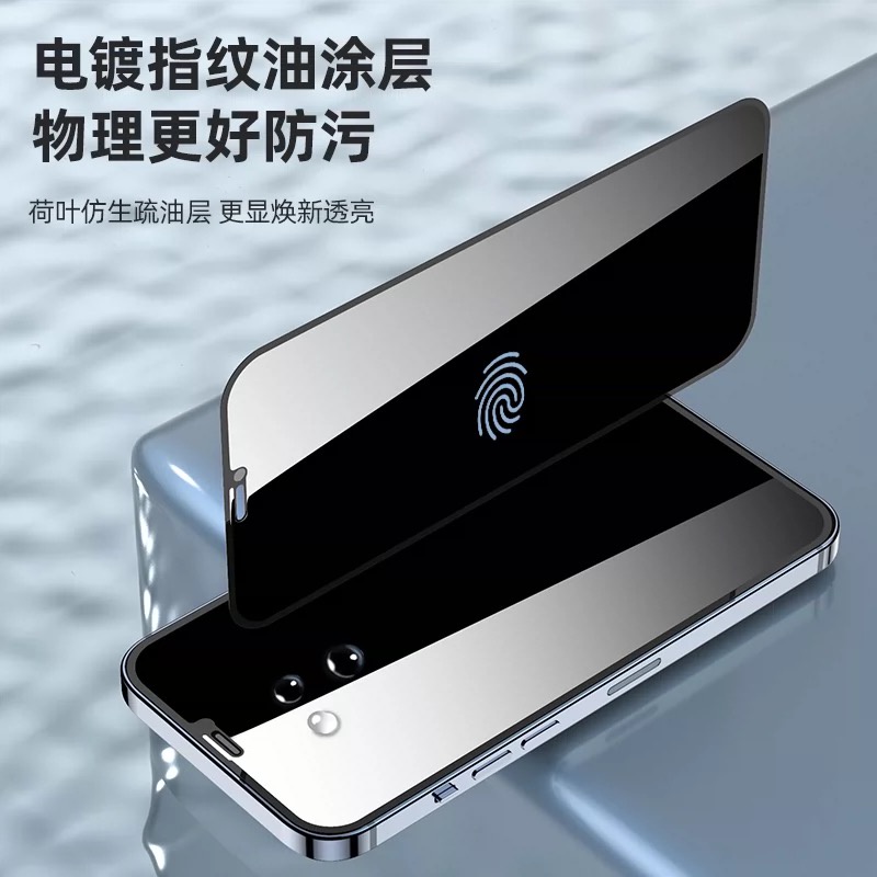 ฟิล์มกระจกเต็มจอ ฟิล์มป้องกันการแอบมอง iPhone 13Pro ฟิล์มกระจกนิรภัย ฟิล์มกันกระแทก ฟิล์มกระจกนิรภัย