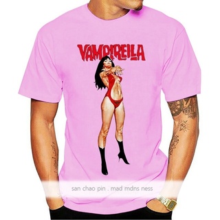 [S-5XL]เสื้อยืดแขนสั้น ผ้าฝ้าย พิมพ์ลายโปสเตอร์ภาพยนตร์ Vampirella V2 แฟชั่นฤดูร้อน สําหรับผู้ชาย