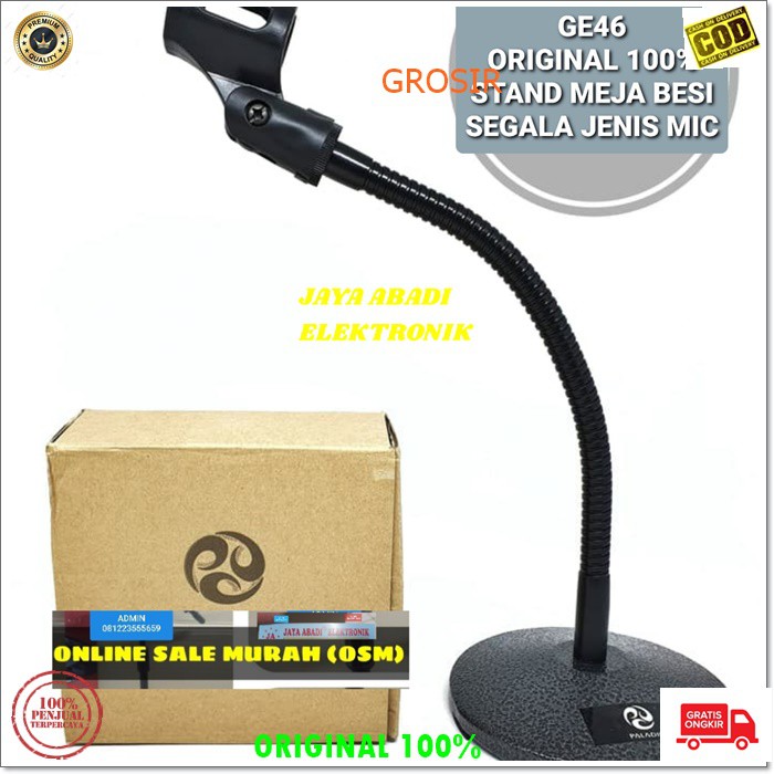 G46 ORIGINAL FULL IRON TABLE MIC HOLDER ไมโครโฟนยืน ORIGINAL POFDIUM PULPIT ไมโครโฟนสนับสนุน FLEXIBL