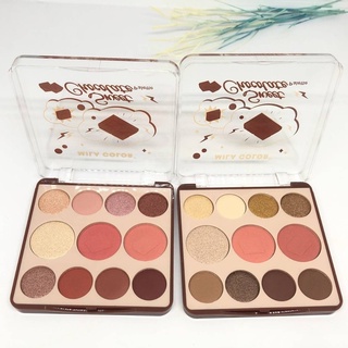 NO. 5043 พาเลทตา MILA COLOR CHOKOLATE EYESHADOW  มิลา คัลเลอร์ ช็อตโกแลต อายแชโดว์  พาเลทตา11สี Sweet Chocolate