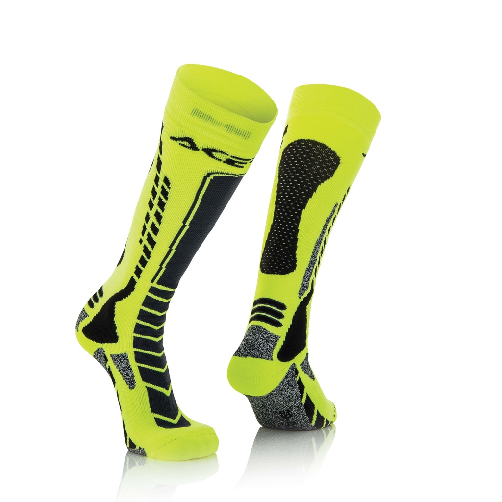 ACERBIS - MX PRO SOCKS สีดําสีเหลือง