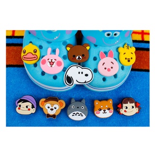 รองเท้าแตะ ลายการ์ตูน Totoro Hello Kitty Croc Bae Clog Charms อุปกรณ์เสริม สําหรับตกแต่งรองเท้า DIY