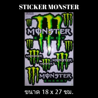 สติ๊กเกอร์ Monster สติ๊กเกอร์มอไซค์ สติ๊กเกอร์แต่งรถ สติ๊กเกอร์รถ สติ๊กเกอร์แต่ง แต่งรถ มอเตอร์ไซค์ MSX บิ๊กไบค์