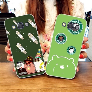 เคสโทรศัพท์ซิลิโคน ลายการ์ตูนหมี สําหรับ Samsung A3 A5 A6 A7 A8 A9 Star Pro Plus E5 E7 2016 2017 2018