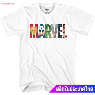 ราคาถูกเสื้อยืดcalเสื้อยืดยอดนิยม Marvel Mens Comics Group Shirt - Spiderman, Ironman, Capn America &amp; Hulk Tee - Throwba