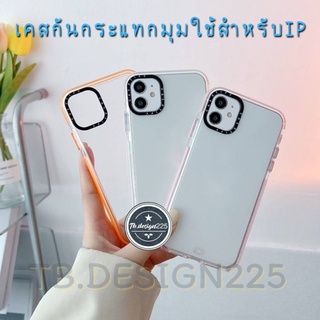 -พร้อมส่งในไทย-ซิลิโคนนุ่ม เคสใส เคสเหลี่ยมกันกระแทก กล้อง สีลูกกวาด สำหรับIP 7/8/7P/XR/11/12/13/13PRO/13PROMAX #034