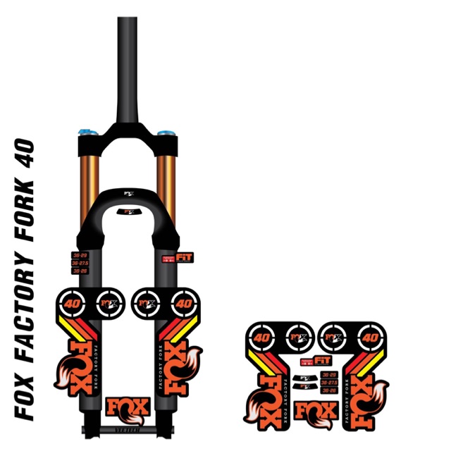 สติกเกอร์ติดโช๊ค fox40(กระบอกใหญ่)