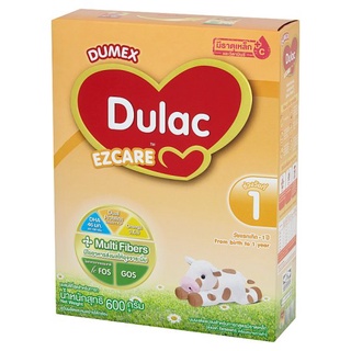 ว๊าว🍟 ดูแลค อีแซดแคร์ นมผงดัดแปลงสำหรับทารกสูตรมีธาตุเหล็ก 600กรัม Dulac Ezcare Infant Formula Milk Powder contains Iron