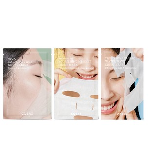 COSRX Pure Fit Cica Calming, Full Fit Propolis Nourishing, Hydrium Triple Hyaluronic, Balancium, AC Blemish Sheet Mask