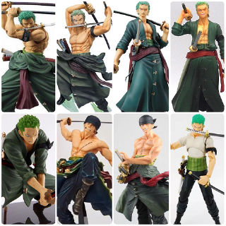 ฟิกเกอร์ One Piece Roronoa Zoro One Piece 12-27 ซม. ฟิกเกอร์ One Piece Figma Straw Hat Pirates Wano Country Wanokuni