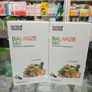 Nutrimaster Balanze Mix อาหารเสริมปรับสมดุลร่างกาย เพิ่มภูมิคุ้มกัน ด้วยผักผลไม้รวม 22 ชนิด