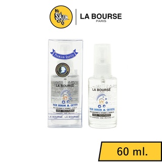 La Bourse Hair Serum &amp; Crystal ลาบูสส์ แฮร์ เซรั่ม &amp; คลิสตัล ฟื้นฟูผมแห้งเสีย แตกปลาย เร่งด่วน 60มล.