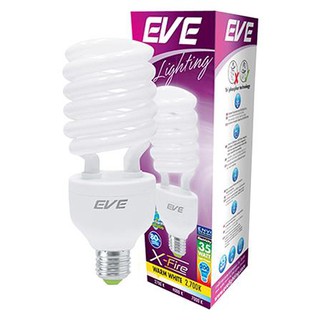 อุปกรณ์เพิ่มความสว่าง หลอดประหยัดไฟ EVE X-FIRE 35 วัตต์ WARMWHITE