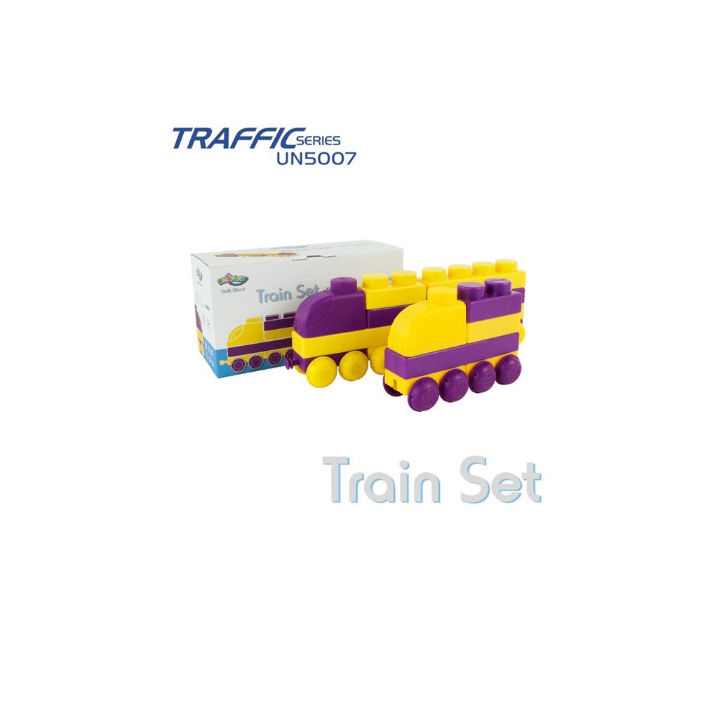 UNiPLAY Soft Block - Traffic Series รุ่น UN5007 Train set