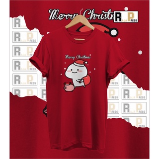 เสื้อยืดผ้าฝ้าย เสื้อยืด ลาย Merry CHRISTMAS SANTA PENTOL