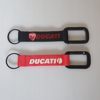 พวงกุญแจผ้าไนล่อน DUCATI พวงกุญแจเกี่ยวหูกางเกง พวงกุญแจมอร์เตอร์ไซค์