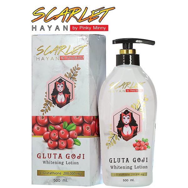 สินค้าโปรโมชั่น Scarlet Hayan by Pinky Minny Gluta Goji X2 Whitening Lotion