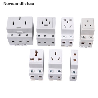 Newsandlichao AC30 ซ็อกเก็ตรางเมาท์ DIN AC 10A 16A 25A 250V440V 2 3 4 5 พิน 35 มม.