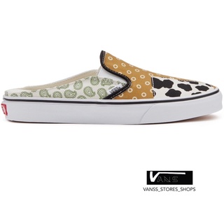 VANS SLIP ON MULE PATTERN MIX MULTI WINTER BLUE TRUE WHITE SNEAKERS สินค้ามีประกันแท้