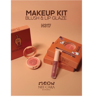 N317 MAKUP KIT BLUSH &amp;LIP GLAZE MEOW