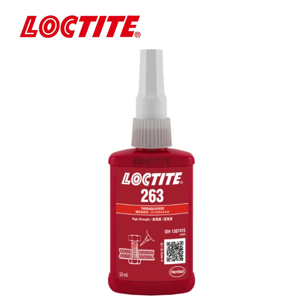 Loctite 263 น้ำยาล็อคเกลียวแรงยึดสูง 50ML.