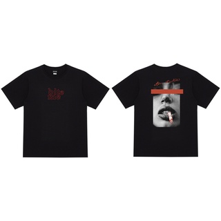 เสื้อยืดผ้าฝ้ายพิมพ์ลายแฟชั่น ‘’Bite me” เสื้อยืด สตรีทโอเวอร์ไซส์ Bite me Oversized T-Shirt