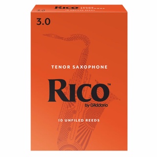 Rico ลิ้นเทเนอร์ แซกโซโฟน กล่องส้ม Tenor saxophone reeds orange box NO.3 (กล่องละ 10 อัน)