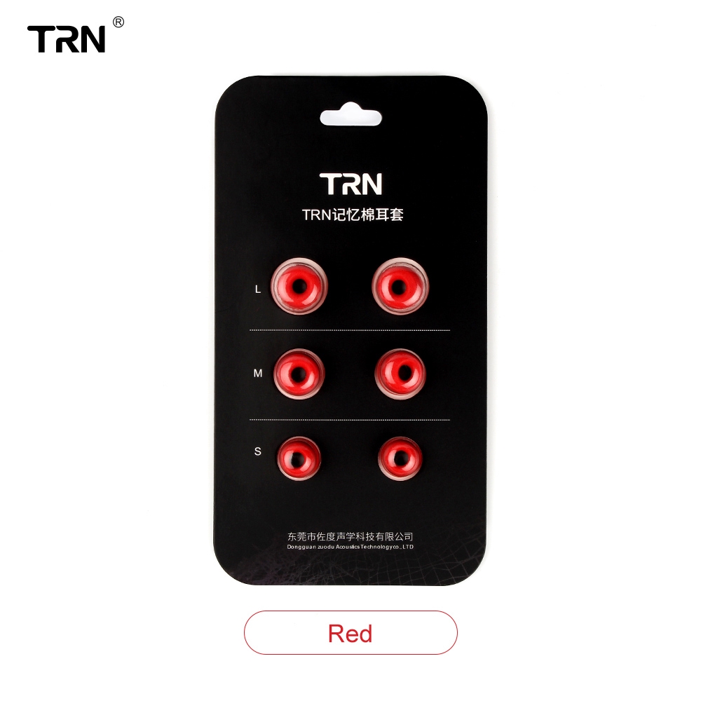 Trn แผ่นโฟมตัดเสียงรบกวน S/M/L 4.5มม. T400 สําหรับหูฟัง 3 คู่ Memory Foam Eartips For In Ear Earphone Earbud Ear Cushions