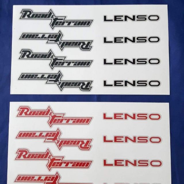 สติ๊กเกอร์ติดล้อแม็ค3M​ LENSO