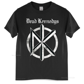 [S-5XL] GILDAN เสื้อยืดผ้าฝ้าย 100% พิมพ์ลายโลโก้สัญลักษณ์ร็อค Dead Kennedys Distress Old English สไตล์จีนวินเทจ แฟชั่นส