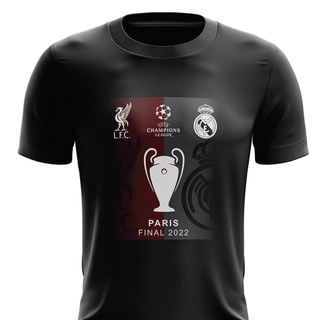 เสื้อยืด ลาย Liverpool FC แบบแห้งเร็ว ไซซ์ XS - 7XL (UCL Cup Final 2022)