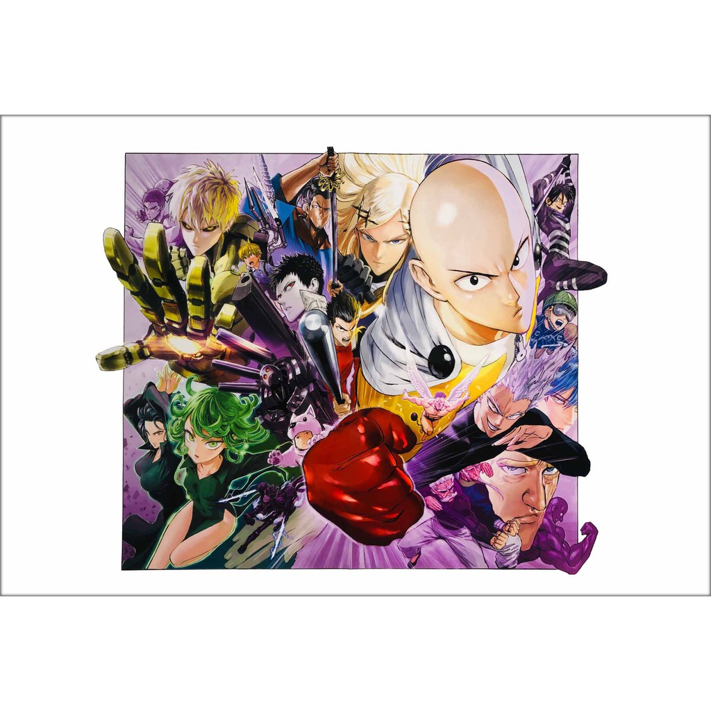โปสเตอร์ วันพันช์แมน One Punch Man ไซตามะ การ์ตูน ญี่ปุ่น Poster ของขวัญ โปสเตอร์การ์ตูน Japan Anime OnePunchMan