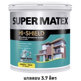 TOA Supermatex ทีโอเอ ซุปเปอร์เมเทค สีน้ำอะคริลิกชนิดด้าน สําหรับภายใน (แกลลอน 3.7ลิตร)