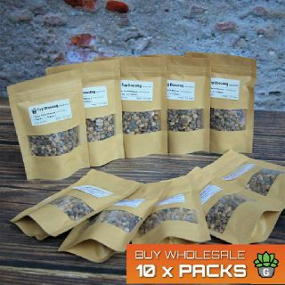 ขายส่ง 10 ถุง Top Dressing Size 2 for Succulents &amp; Cactus Earth Mixture 100grams หินแม่น้ำธรรมชาติ 100%