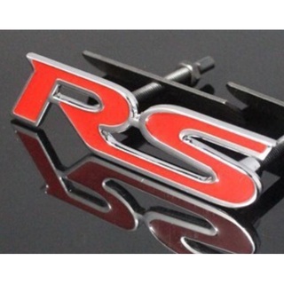 โลโก้ อาร์เอส งานโลหะ ติดกระจังหน้า ฮอนด้า Honda metal RS logo front grille boot logo logo Car decoration