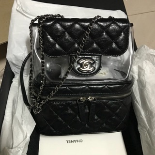 Used Chanel pvc calf bag