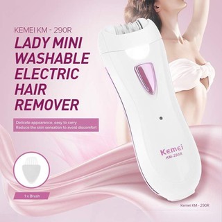 โปรโมชั่น [ร้านไทยชัวร์!]KemeiหรือKEDA 190R km-290R RECHARGEABLE LADY EPILATOR เครื่องถอนขนไฟฟ้า ราคาถูก เครื่องกำจัดขนเ