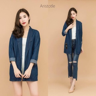 Denim blazer เสื้อคลุมผ้ายีนส์