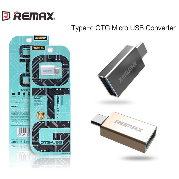 Type C Remax Micro USB เป็น USB TYPE C Connector OTG Micro USB