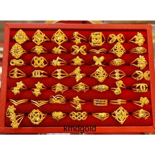 KMDGold แหวนทองแท้96.5% ครึ่งสลึง ลายแฟชั่น ขายได้จำนำได้ พร้อมใบรับประกันสินค้า แจ้งลายทางแชทน่ะค่ะ