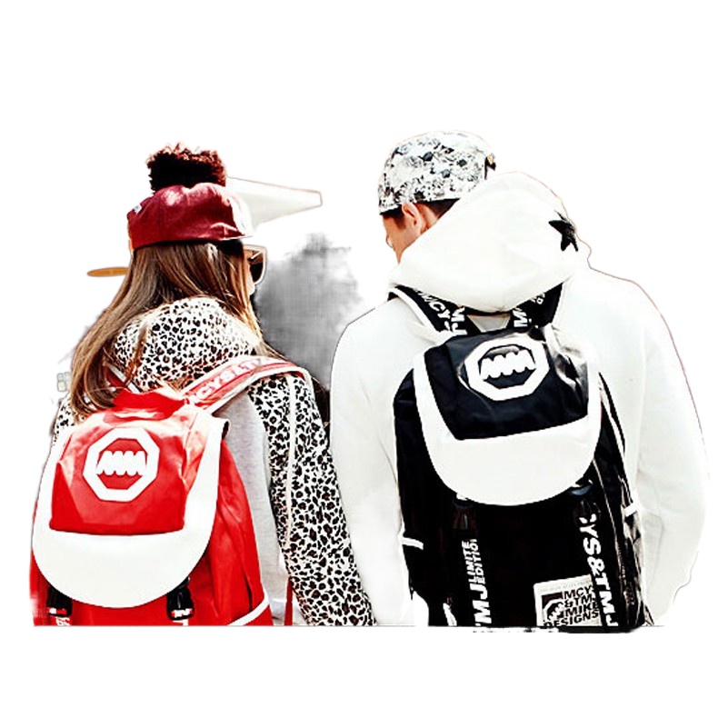 2022new☬✺۞MCYS&JPN กระเป๋าเป้ กระเป๋าโน๊ตบุ๊ค กระเป๋าเกาหลี มีช่องเสียบ USB