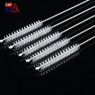 LerThai แปรงล้างหลอดดูด จุกนม ขนไนล่อน ไม่ทำให้เป็นรอย Stainless steel soft straw straw brush
