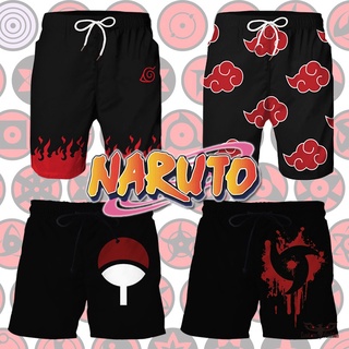 【CustomFashion】กางเกงขาสั้นลําลอง พิมพ์ลายอนิเมะนารูโตะ Sasuke Uchiha 3D แนวสตรีท เหมาะกับการวิ่ง คอสเพลย์ สําหรับผู้ชาย