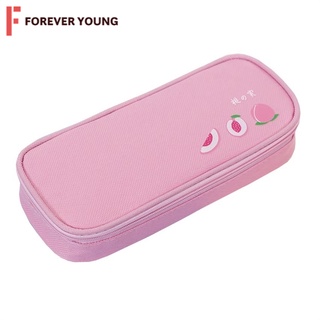 TForever Young-กระเป๋าใส่เครื่องเขียน กระเป๋าดินสอ รุ่น LC-3A ผลิตจากโพลีเอสเตอร์เปิดปิดด้วยซิป