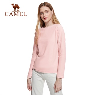 Camel เสื้อยืด แขนยาว ให้ความอบอุ่น แฟชั่นสําหรับผู้หญิง