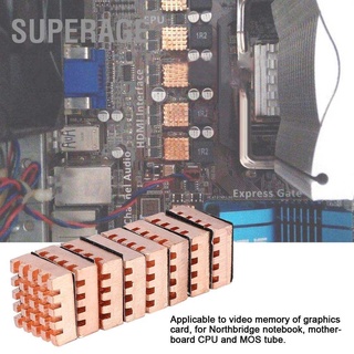 Superage ฮีทซิงค์ระบายความร้อนสําหรับการ์ดกราฟฟิคโน๊ตบุ๊ค 8 ชิ้น